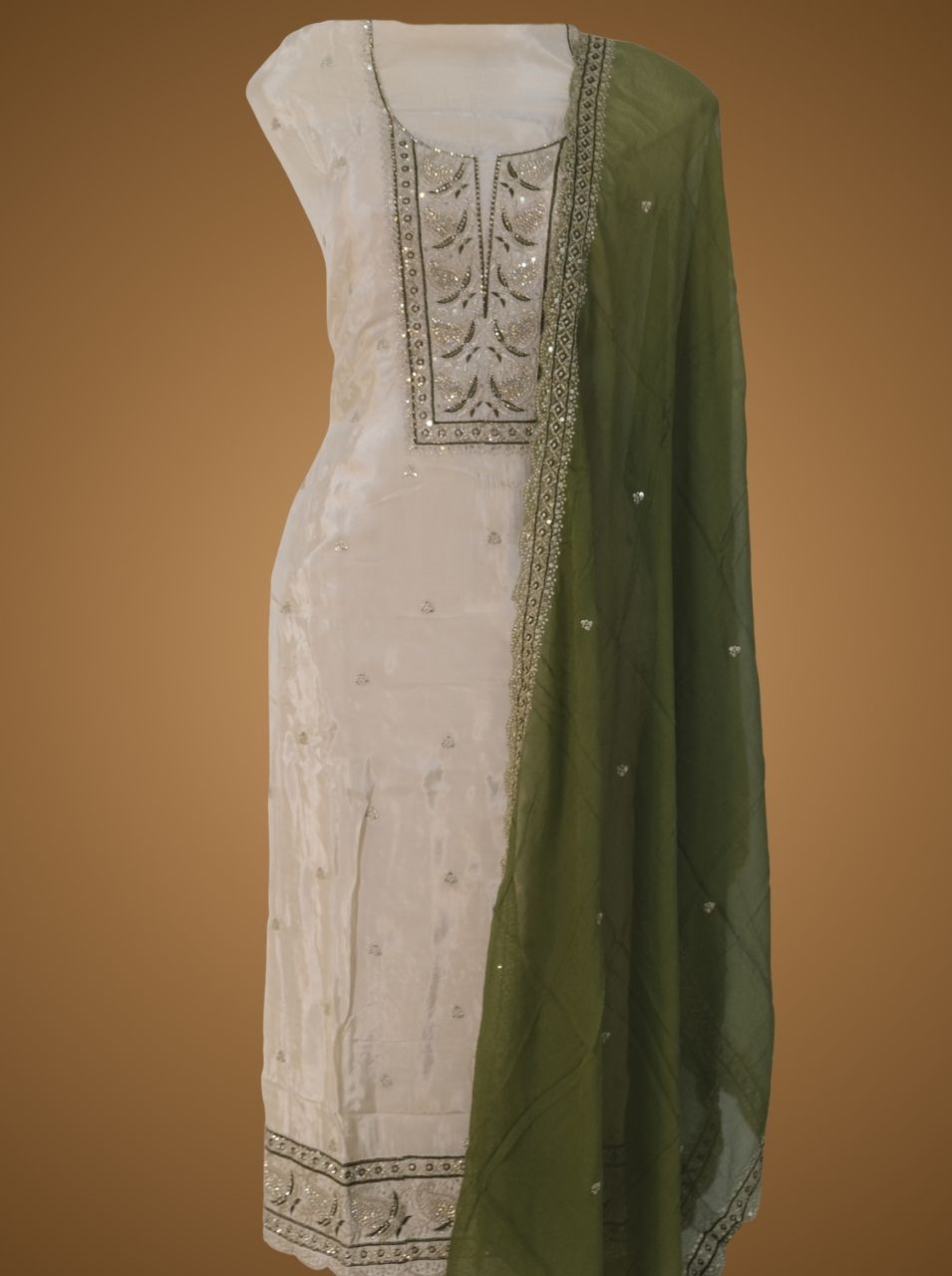 green-unstitched-partywear-suit-with-pure-dupatta